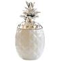 Ceramic Pineapple Shaped Spice Jar Seasoning Can Kitchen Canisters Sugar Salt Pepper Spice Jam Pot Storage Box for Jewelry, Home Organizer