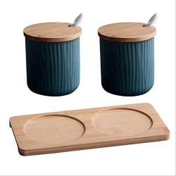 TNKML Ceramic Storage Jar Ceramic Creative Seasoning Jar Home Seasoning Box Salt Shaker Sugar Bowl Kitchen Supplies Spice Container