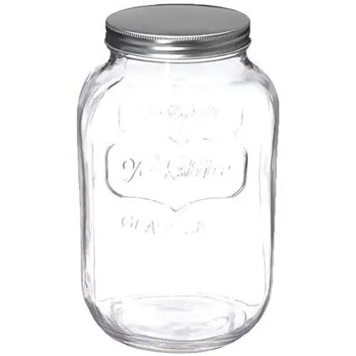Grant Howard Jumbo Yorkshire Embossed Glass Storage Jar, 136 oz, Clear Grant Howard Jumbo Yorkshire Embossed Glass Storage Jar, 136 oz, Clear