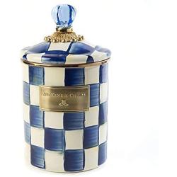 MacKenzie-Childs Royal Check Enamel Canister - Medium