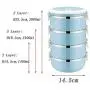 Thermos Food Jar Multi-storey Thermos Stainless Food Flask,Leakproof Insulated Food Containers,Portable Bag (Color : Pink, Size : 1400ml) Thermos Food Jar Multi-storey Thermos Stainless Food Flask,Leakproof Insulated Food Containers,Portable Bag (Color : Pink, Size : 1400ml)