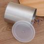 UPKOCH Stainless Steel Kitchen Canister Food Storage Container with Plastic Lid for Sugar Candy Tea Coffee Bean Dried Food (10X12.5CM)