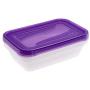 keeeper &quotFredo Fresh Rectangle Food Box, Purple, 2.4 Litre, 3-Piece