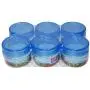 Milton Crisp And Clear, Round Storage Pet Jars Set Of 6 (50 ML) Milton Crisp And Clear, Round Storage Pet Jars Set Of 6 (50 ML)