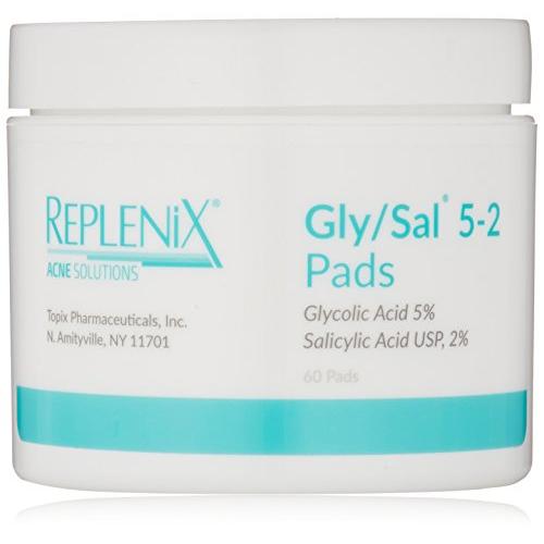 Replenix Acne Solutions Exfoliating Acne Pads, 60 Count