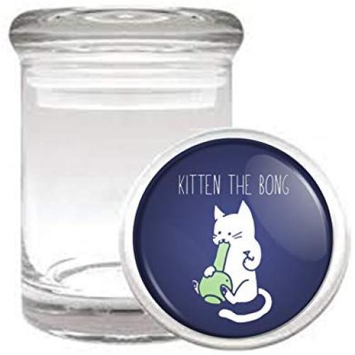Kitten The B0IIG Funny Cat Medical Odorless Glass Jar