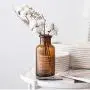 Skandinavischer Grauer Glasbehälter, Nordic Chic Trockenblumen Braun Flasche, Europäisch Minimalistisch Schreibtisch Dekoration Organizer Vase, 4 Stück