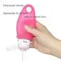 Silicone Travel Containers Bottles Portable Refillable Squeeze Tube with Cream Jars and Shower Line Lanyard(4Bottles+3Jars)