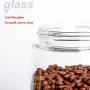Transparent Glass Storage Tank With Lid, Canned Cereal Pasta Sugar Coffee Nuts, Spices, Container Jars For Preserving Food,Transparent-D