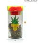Stash Jar by GnarJars - Smell Proof Container, Airtight Jar, Heady Glass - two part lid doubles as extra storage with 10ft premium hemp wick.