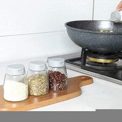 Spice Jar Condiment Jars Seasoning Box Condiment Storage Container Bottle Storage Container Glass Seasoning Bottles Jars 4 Boxes Set Kitchen Tool Accessories