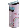 Premier Housewares Fun Times Storage Canister, Tin, Pink, 8 x 8 x 18 cm