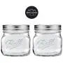 Ensemble Ball 16 oz Collection Elite Large Ouverture Bouche Large Bouteilles en Verre Mason avec Bouchon et Anneau - Ensemble de 2 Bouteilles Mason de 355 ml - Bouteilles en Verre Mason pour la Conservation et le Service Ensemble Ball 16 oz Collection Elite Large Ouverture Bouche Large Bouteilles en Verre Mason avec Bouchon et Anneau - Ensemble de 2 Bouteilles Mason de 355 ml - Bouteilles en Verre Mason pour la Conservation et le Service