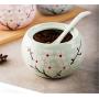 Mini Spice Jars Simple ceramic seasoning jar kitchen household three-piece