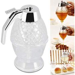 Squeeze Bottle Honey Jar Container Bee Drip Dispenser Kettle Storage Pot Stand Holder Juice Syrup Cup Kitchen Accessories ? 150ml