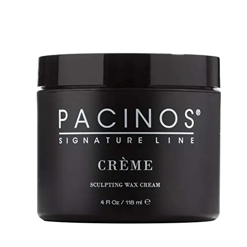 Pacinos Creme, Medium Hold Sculpting Wax Cream, Long Lasting Definition with a Medium Shine for All Hair Types, Conditions and Moisturizes Hair while Adding Volume and Texture, 4 oz Pacinos Creme, Medium Hold Sculpting Wax Cream, Long Lasting Definition with a Medium Shine for All Hair Types, Conditions and Moisturizes Hair while Adding Volume and Texture, 4 oz