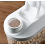 Plastic Cereal Dispenser Storage Box Kitchen Food Grain Rice Container Nice Storage Jars Portable Home Tool 1500ml /1000ml (Size : 1L)