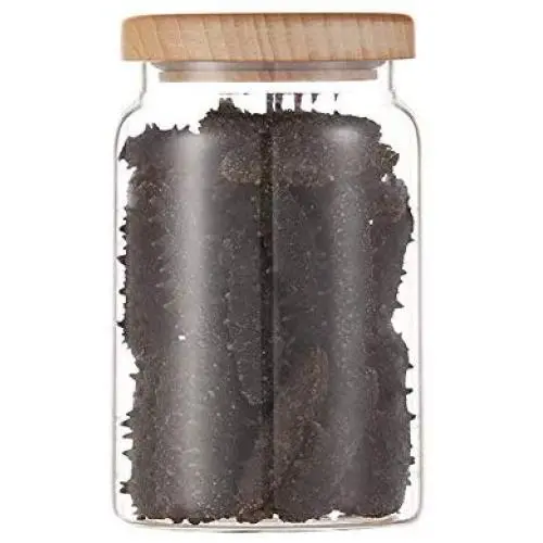 WÄNDELGLAS-LAGERTANK, SORTERGLAS, SPEISETANK, SORTERGLAS MIT HOLZLID, HITZBESTÄNDIGES BOROSILIKATGGLASSCHÜSS, GETIEFTE ERLAUFTEN ERLAUFTEN ERLAUFTEN ERLAUFTEN ERLAUFTEN ERLAUFTEN ERLAUFTEN ERLAUFTEN ERLAUFTEN ERLAUFTEN ERLAUFTEN ERLAUFTEN ERLAUFTEN ERLAUF