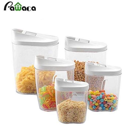 | Storage Bottles & Jars | pcs Food Storage Bottles Dry Food Storage Containers Assorted Sizes & Slide|Back Lids Cereals Jars Bottle Tea Box | by HUDITOOLS | 1 PCs