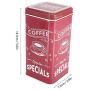 Retro Portable Tea Tins Canister Storage Box Case Square Mini Trinket Tin for Candy Tea Container Sugar Storage(#1)