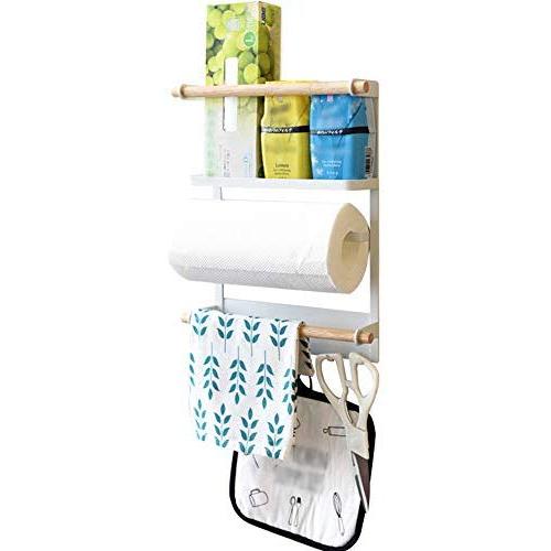 Decdeal Magnetic Refrigerator Storage Organizer Refrigerator Side Shelf Spice Jars Rack Kitchen Storage Seasoning Jars Organizer Refrigerator Shelf Storage