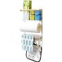 Decdeal Magnetic Refrigerator Storage Organizer Refrigerator Side Shelf Spice Jars Rack Kitchen Storage Seasoning Jars Organizer Refrigerator Shelf Storage