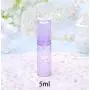 Erioctry 5 ml Airless Pump Flasche - Leere Refillbare Luftlose Vakuum Pumpen Creme Lotion Flasche Reiseflaschen für Toilettenartikel Flüssigkeit Behälter für Kosmetik Make-up Pack von 6 (Lila)