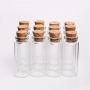 Hot 50Pcs/Set 2255Mm 12Ml Glass Bottles Wishing Bottle Empty Sample Storage Jars With Cork Stoppers Dropshipping Transparent