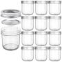 Wide Mouth Mason Jars 10 OZ, KAMOTA 10 OZ Mason Jars Canning Jars Jelly Jars With Wide Mouth Lids and Bands, Ideal for Jam, Honey, Wedding Favors, Shower Favors, Baby Foods, 12 PACK