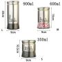 Kitchen Sticker - Stainless Steel Seasoning Storage Bottles Jars Home Storage Organization Accessories Kitchen Glass Spice Bottle