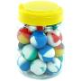 YHSWE 25-Pack Mini Ball Silicone Container Non Stick Wax 5.6ml Oil Kitchen Multi Use Storage Jar Assotred Random Color