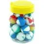 YHSWE 25er Set Mini Ball Silikonbehälter Antihaft-Wachs 5,6ml Öl Küchen Mehrzweck-Behälter Bunt (Zufällige Farben)