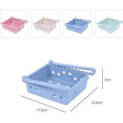 WANGLX ST Refrigerator Storage Rack Drawer Type Kitchen Utensil Rack Storage Box Food Storage Tank with Drain Holes for Easy Ventilation