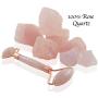 Rosette Rose Quartz Facial Roller for Face and Skin · Natural, Crystal Roller for Facial Massage & Skincare · Premium Rose Quartz Stone Two Part Roller· Free Sample of Luminance Facial Serum