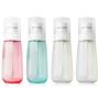 Spray Bottles Travel Size, AMMAX 4pcs Fine Mist Spray Bottle Set, Empty Airless Makeup Face Spray Bottle Clear Refillable Travel Containers For Cosmetic Skincare Perfume (3 fl. Oz) (Colorful)