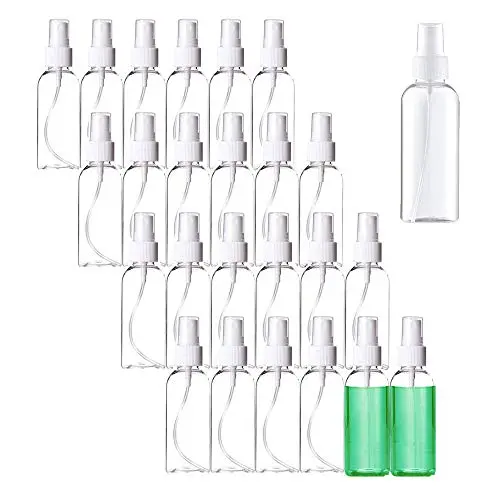 25PACK 2oz Spray Bottles,Clear Plastic Spray Bottle,Fine Mist Bottles for Travel,Perfumes,Essential Oils,60ml 25PACK 2oz Spray Bottles,Clear Plastic Spray Bottle,Fine Mist Bottles for Travel,Perfumes,Essential Oils,60ml