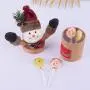 TOYANDONA Weihnachtskaramellbehälter Stoff Geschenkbox Party-Zubehör für Kinder (Zufälliges Muster)