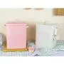 Laundry Detergent Powder Storage Tin Box Large Galvanized Metal Buckets Food/Flour/Sundries Kitchen Storage Tin Box Canister Containers- Pink