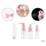 MAGIGO Pink Toiletries Leak Proof Travel Bottle Set (16 Pack), TSA Approved Airline Carry-On with Clear Bags for Women