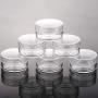 100 Pieces 10g Cream Jars with Lids Lip Scrub Containers TSA Approved Toiletry Containers for Traveling