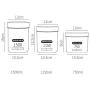 Storage Tank PP Plastic Food Storage Sealed Storage Box (Size : 760ML3+1150ML3+1500ML3)