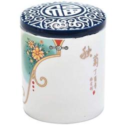 Ceramic Tea Storage Container Kitchen Storage Canister Jar for Candy Coffee - 7.5 x 10 cm/2.95 x 3.9 inches - 17