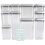 OXO Gummigriff 10-teiliges Airtight Food Storage POP Container Wertset Mit 10 Etiketten
