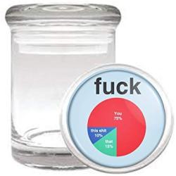 @#$% Pie Chart Medical Odorless Glass Jar