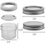 Tebery 16 Pack Mason Jars Canning Jars 4 OZ Jelly Jars With Regular Lids and Bands, Extra 16 Lids 40 Chalkboard Labels Included