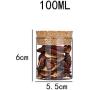 Bocal/Réservoir en verre avec bouchon en bois, hermétique, collection vintage pour aliments secs, 100ml (0,1L) (Taille : 100ml) Bocal/Réservoir en verre avec bouchon en bois, hermétique, collection vintage pour aliments secs, 100ml (0,1L) (Taille : 100ml)