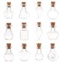 Glass Jars Bottles With Cork Stoppers 5pcs/pack Mini Empty Sample Jars Glass Cork Bottles Wishing Bottle Wedding Home Decoration Pendants Cork Stopper Storage Vial
