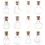 Glass Jars Bottles With Cork Stoppers 5pcs/pack Mini Empty Sample Jars Glass Cork Bottles Wishing Bottle Wedding Home Decoration Pendants Cork Stopper Storage Vial