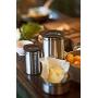 R?sle Jar with Silicone Glass Lid, Storage Box, 18/10 Stainless Steel, 6x12 cm, 16556
