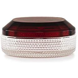 Normann Copenhagen Glass Storage Jar, 1 Units, Glass, Dark red, 12.2 x 12.2 x 5.1 cm